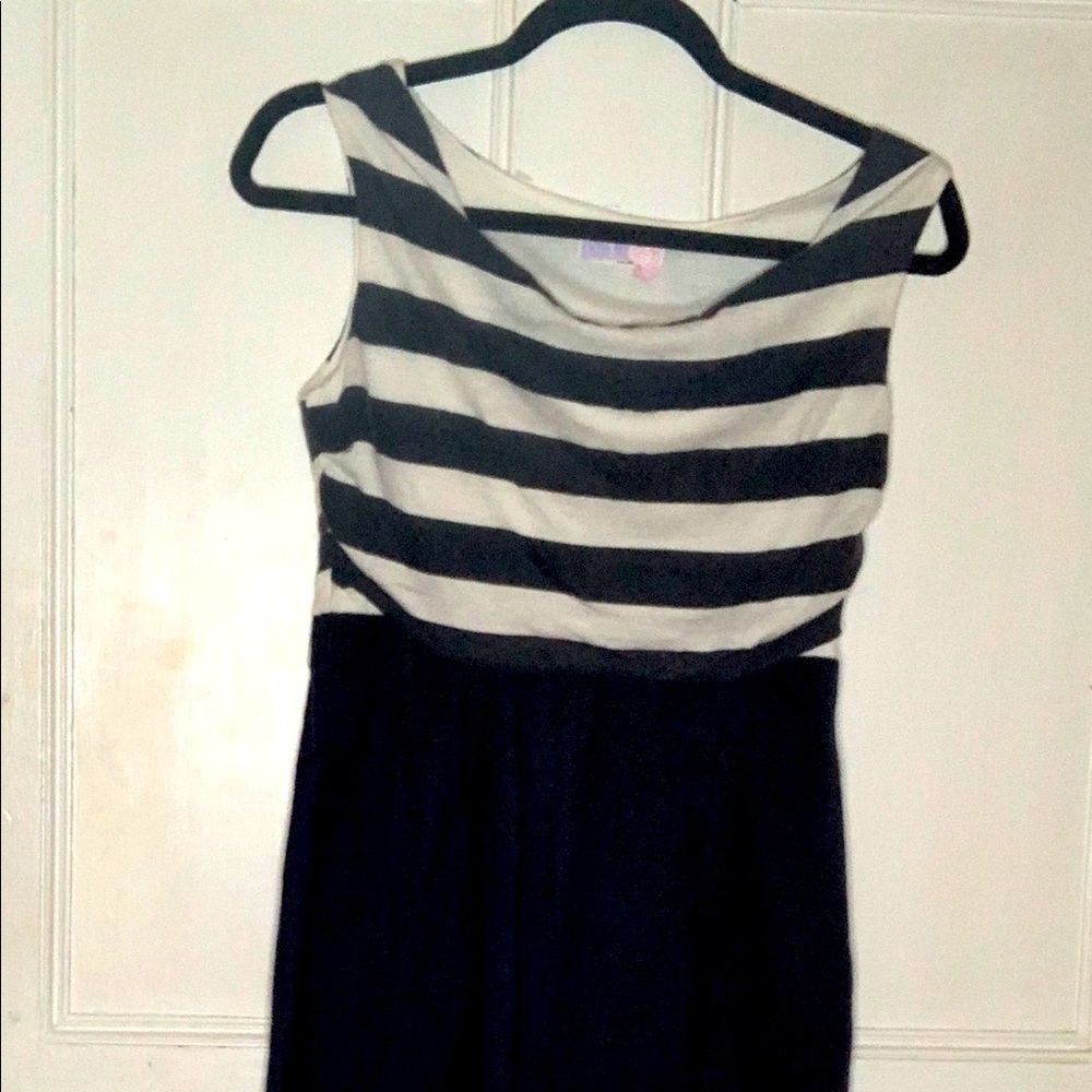 Black And White Mid Dress